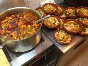vegan vegetables cooking in kitchen fresh in  Alounak Nice at Alounak in Nice