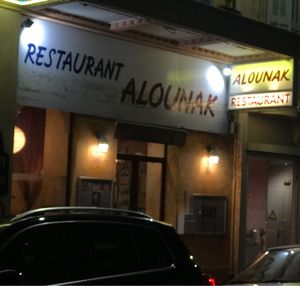 Outside at Alounak in Nice