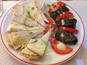 Stuffed wine leaves @ Alounak, Nice at Alounak in Nice