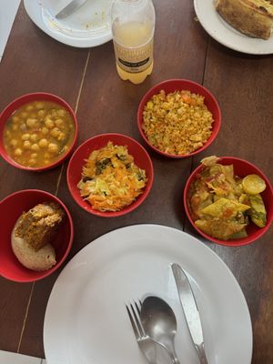 Menu do dia “porção duas pessoas” (pequena para uma pessoa com fome)   at Health Valley Barra in Salvador