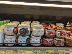 Vegan kimchi variety at Lulu Hypermarket - Mushrif Mall in Abu Dhabi