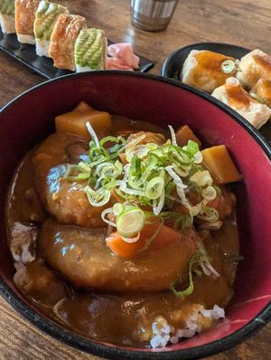 Pumpkin katsu at Brouhaha Bar in North London