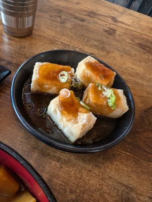 Agedashi tofu at Brouhaha Bar in North London