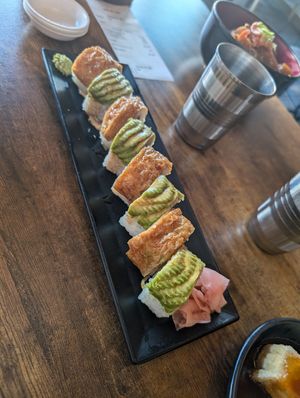 Mushroom roll at Brouhaha Bar in North London