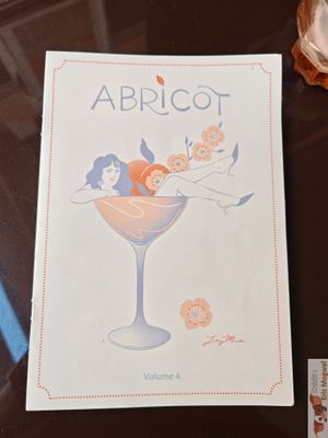 Menu at Abricot Bar in Paris