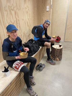 Delivering great plantbased food for Trailrunners at Julsø Ultra  at Gorilla Inc in Silkeborg