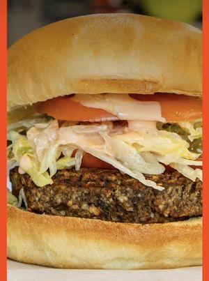 Hempburger with Vegan Cheese  at Lyces in Ottawa