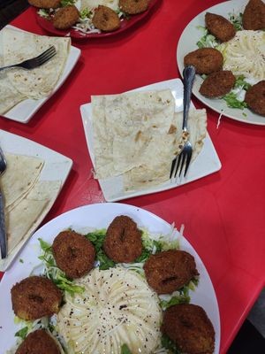 Falafel plates at Lebanon Shawarma Kebab Langkawi Cafe in Langkawi
