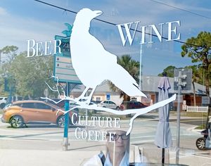 Front window at Culture Coffee in Englewood