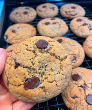 Miso chocolate chip cookies   at Berry Kind Bakes in Dallas