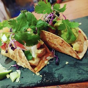 Vegan tacos  at 7 Machos - Santa Catalina in Mallorca