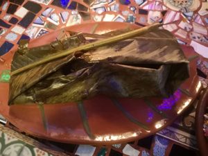 Tamales at Sativa Studio Cafe in Banos