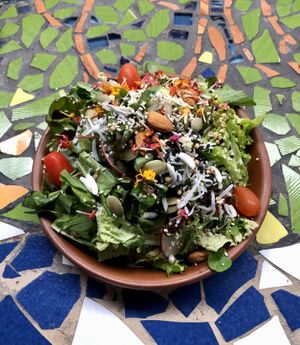 Green Salad  at Sativa Studio Cafe in Banos