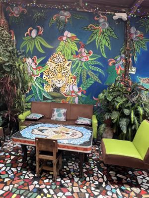 Beautiful interior   at Sativa Studio Cafe in Banos
