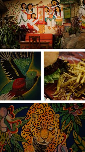 Sativas Veggie Burger 🍃🍔 at Sativa Studio Cafe in Banos