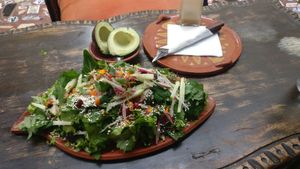 Ensalada at Sativa Studio Cafe in Banos