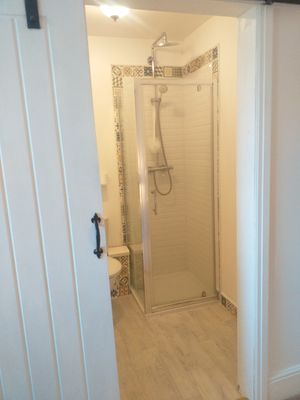 Ensuite room 4 at Jesmond House - Vegan B&B in Hull