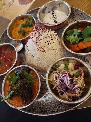 Vegan Thali at Annapurna in Passau