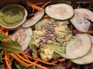 Super clean salad at Consciousfork in Warwick