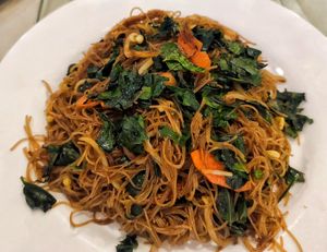 Vegan cangkuk manis bee hoon at Mituo Vegetarian Restaurant in Bandar Seri Begawan