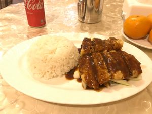 Fake duck! at Mituo Vegetarian Restaurant in Bandar Seri Begawan