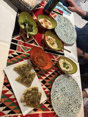 Vegan mezze  at Byblos in Zagreb