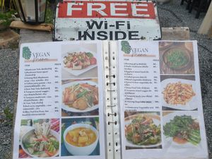 Menu at Samsen Center in Bangkok