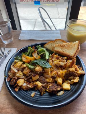 Vegan hash  at The Parlour in Las Vegas