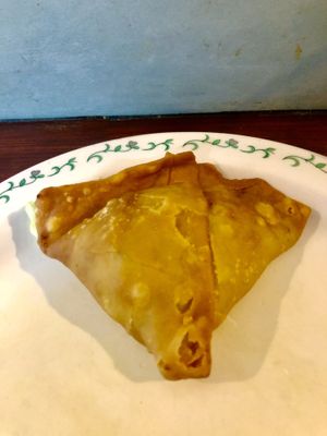 Veg samosa  at This & That Cafe in Manchester