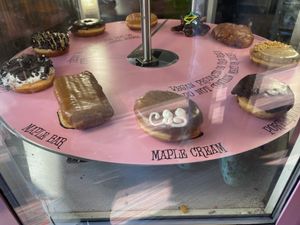 10 vegan options!!!!! at Voodoo Doughnut in Portland