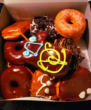 Vegan dozen at Voodoo Doughnut in Portland