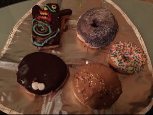 Some vegan donuts on offer at Voodoo Doughnut in Portland