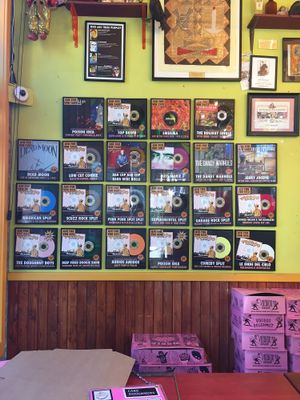 Inside decor at Voodoo Doughnut in Portland