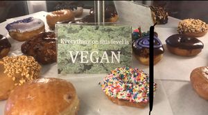 Vegan doughnuts  at Voodoo Doughnut in Portland
