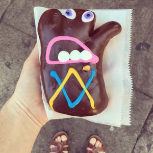 Sweet, huge and kinda ridiculous! at Voodoo Doughnut in Portland