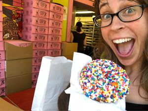 I’ve missed you Voodoo! at Voodoo Doughnut in Portland