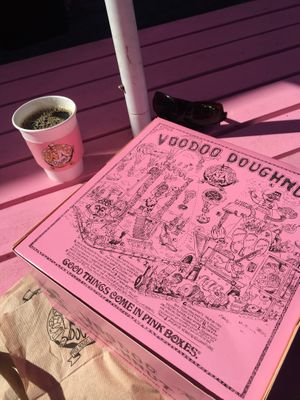 Cool packaging  at Voodoo Doughnut in Portland