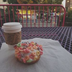 Fruit Loops Donut at Voodoo Doughnut in Portland