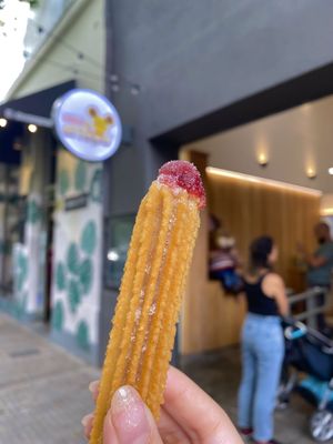 Churro con berries #Veganuary at Churros El Topo - Palermo in Buenos Aires