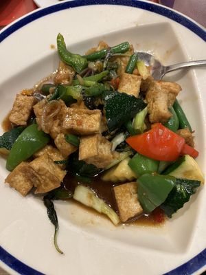 Thai basil with tofu  at 99 Thai Fusion Restaurant in Layton