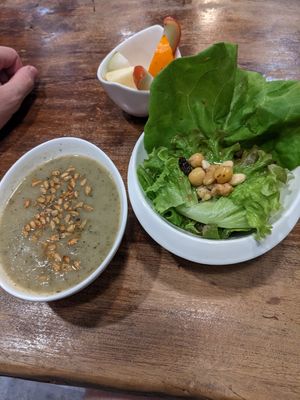 Entry with a tasty soup at People Cafe in Hualien