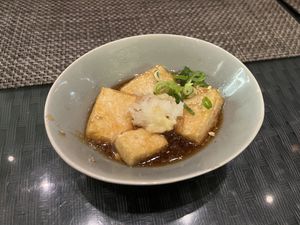 Tofu warm (lecker, aber die beste Vorspeise sind meiner Meinung nach aber die veganen Gyoza!)  at JEN Ramen in Erfurt