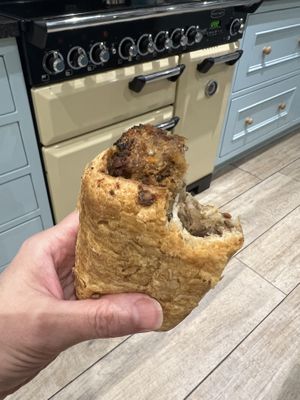 Vegan miso nut roast roll   at Pink Lane Bakery - Acorn Rd in Newcastle Upon Tyne