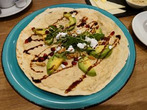Vegane Piadina at David's Cafe in Dusseldorf