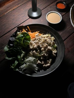 Tofu larb gai  at Vaimiti - Four Seasons Resort in Bora Bora