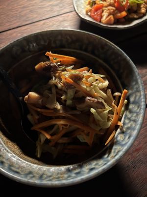 Stir fry veggies  at Vaimiti - Four Seasons Resort in Bora Bora