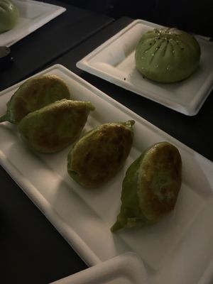 Vegan dumplings (grilled)  at Olo-olo Ravioleria in Milan