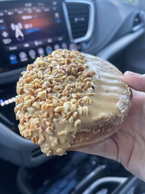 Peanut butter jelly time #vegan at Voodoo Doughnut Too in Portland