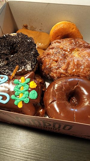 Vegan doughnuts! at Voodoo Doughnut Too in Portland