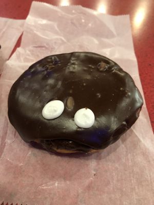 Vegan Portland Cream! Amazing!  at Voodoo Doughnut Too in Portland